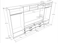 Sydney szekrénysor méretrajz